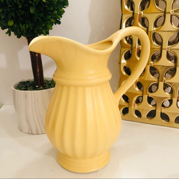 Vintage Yellow Milk or Juice Pitcher - Picture 6 of 11